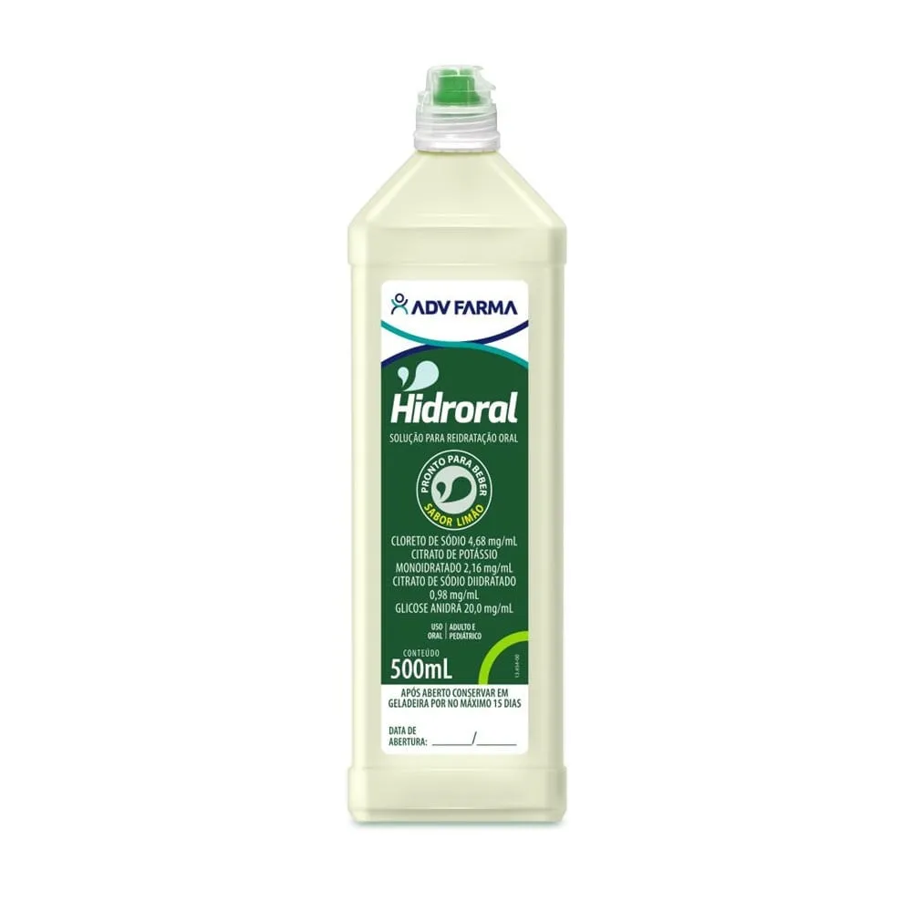 Soro de Reidratação Hidroral Sabor Limão 500ml