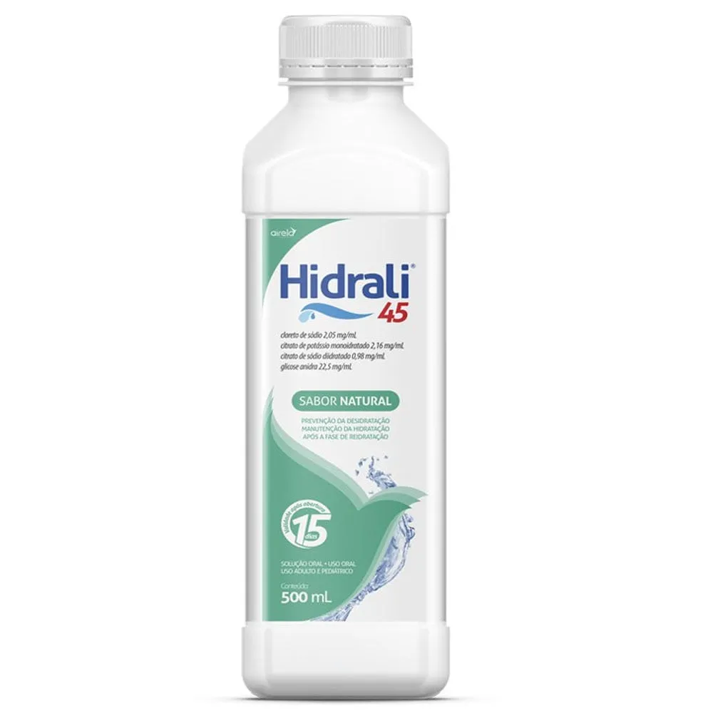 Soro de Reidratação Hidrali 45 Sabor Natural 500ml