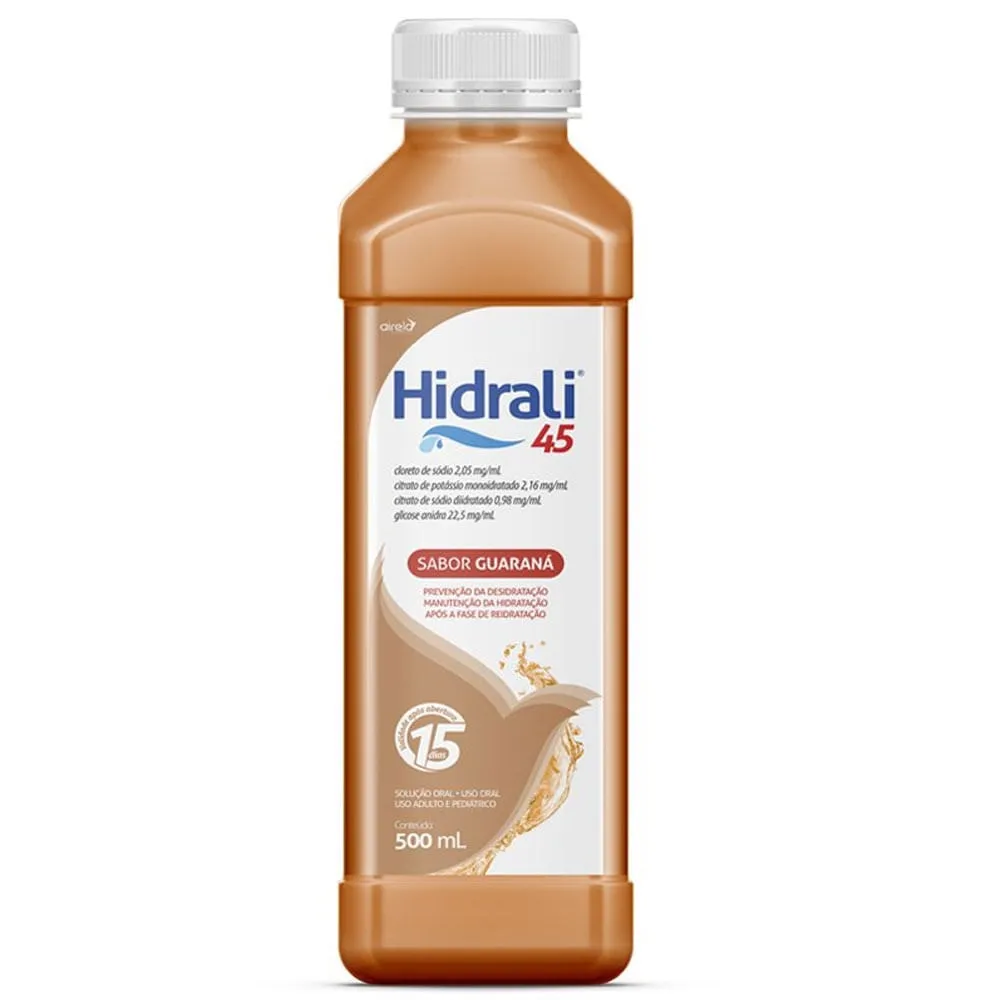 Soro de Reidratação Hidrali 45 Sabor Guaraná 500ml