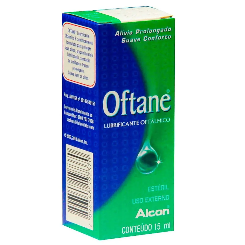 Oftane Solução Oftálmica Colírio Lubrificante 15ml