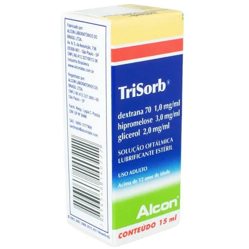 Trisorb Solução Oftálmica Colírio Lubrificante 15ml