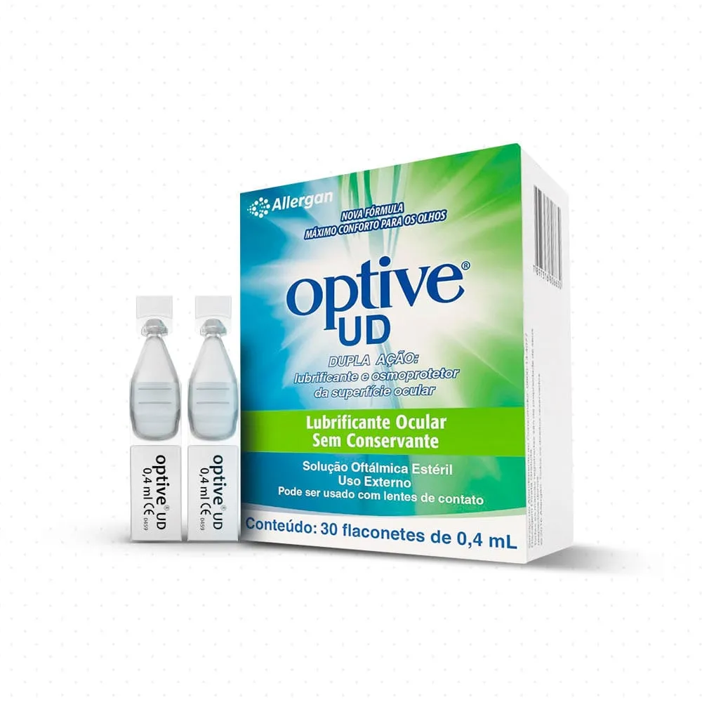 Solução Oftálmica Optive UD 30 Flaconetes de 0,4ml