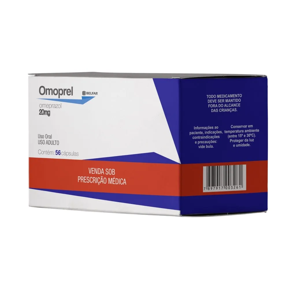Omeprel 20mg 56 Comprimidos