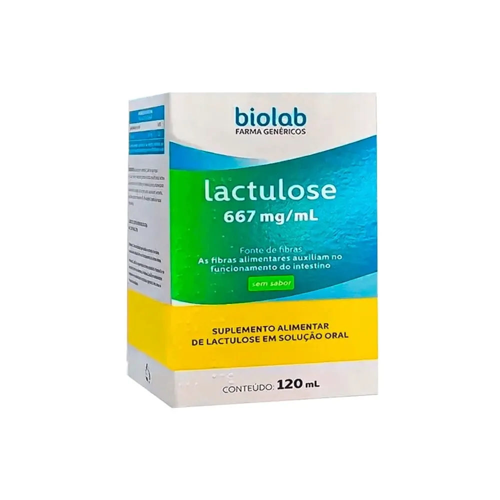 Lactulose 667mg/mL xarope 120ml genérico Biolab