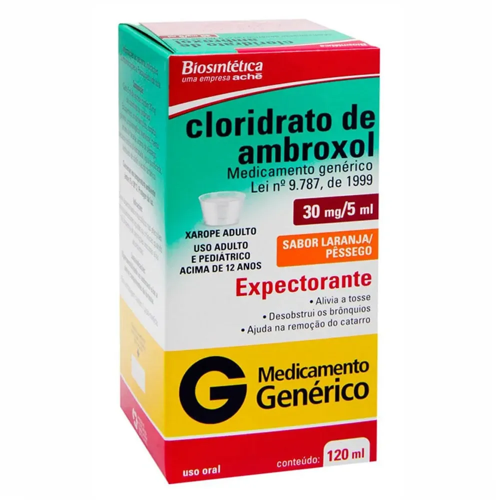 Ambroxol Xarope Adulto 6mg/ml 120ml Genérico Biosintética