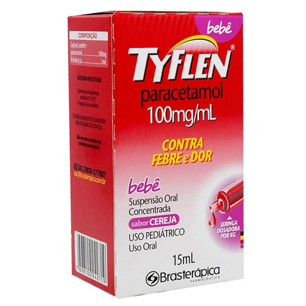 Tyflen Bebê Suspensão Oral 100mg/ml 15ml