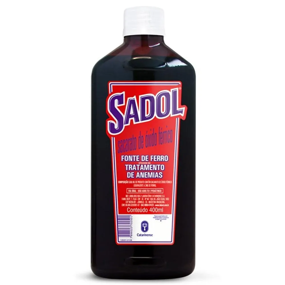 Sadol Ferro Solução Oral Tradicional 400ml