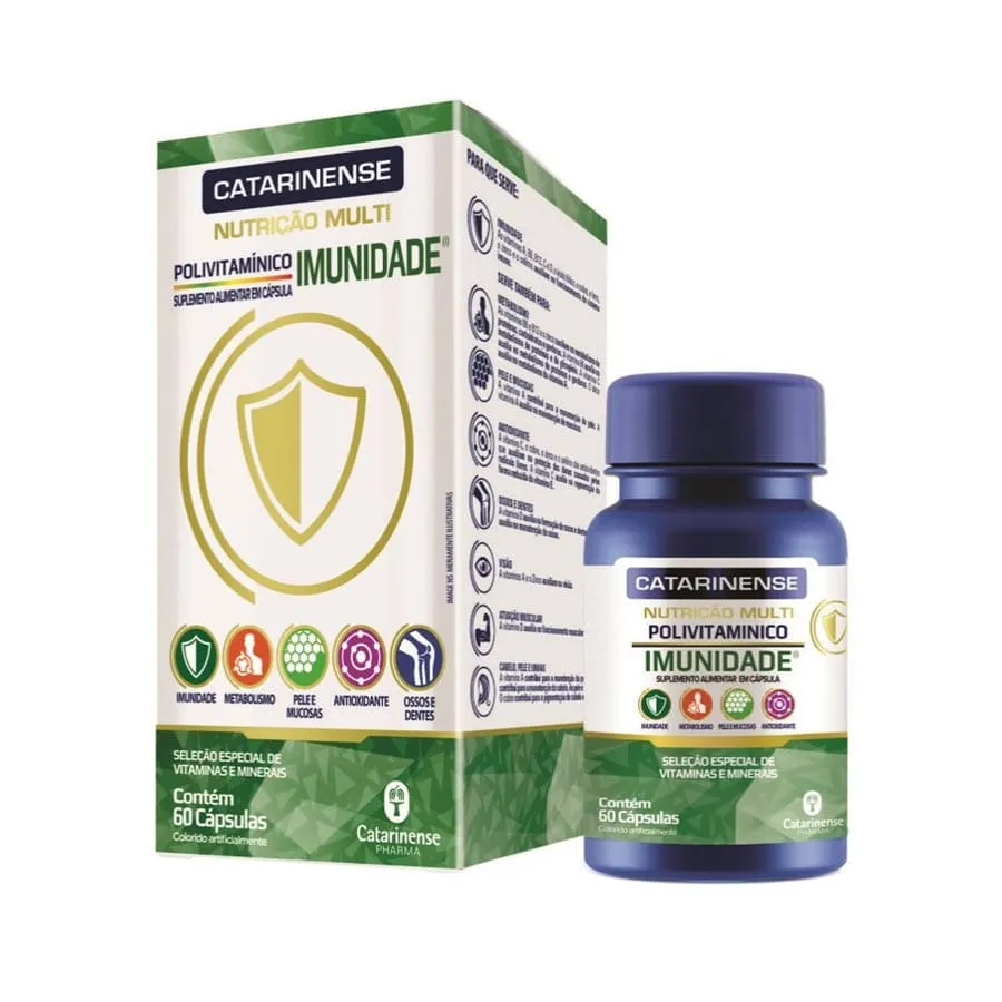 Polivitamínico Imunidade Catarinense Multi 60 Cápsulas