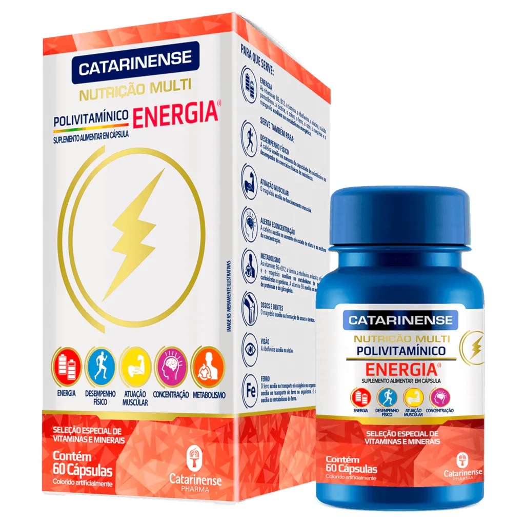 Polivitamínico Energia Multi 60 Cápsulas
