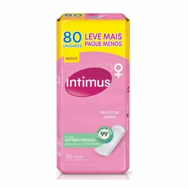 Absorvente Iintimus Protetor Diário Antibac Suave 80 Unidades
