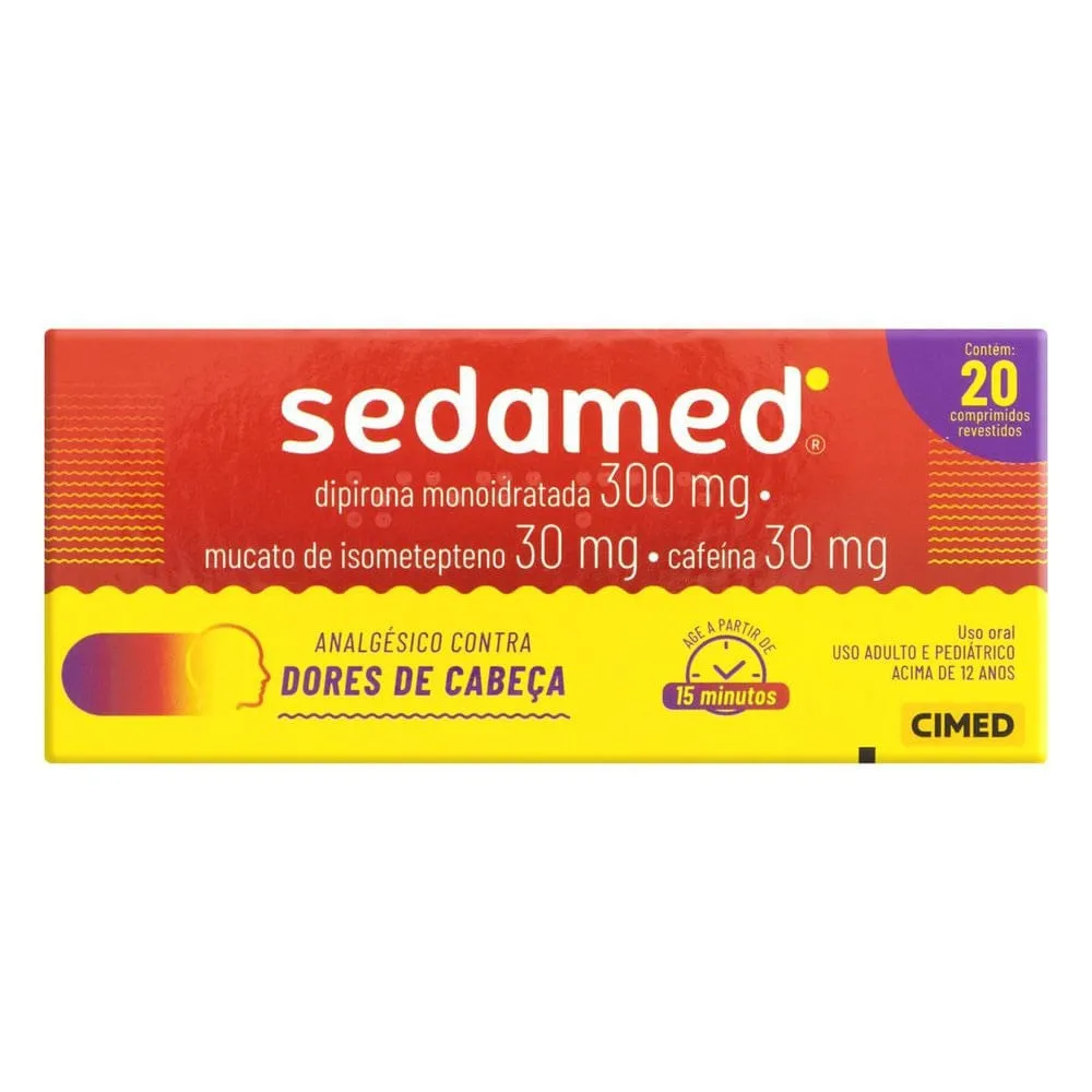 Sedamed 30mg/300mg/30mg 20 Comprimidos