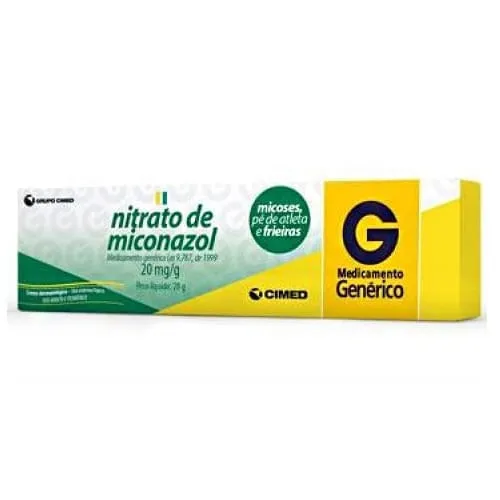 Miconazol Creme Dermatológico 20mg/g 28g Genérico Cimed