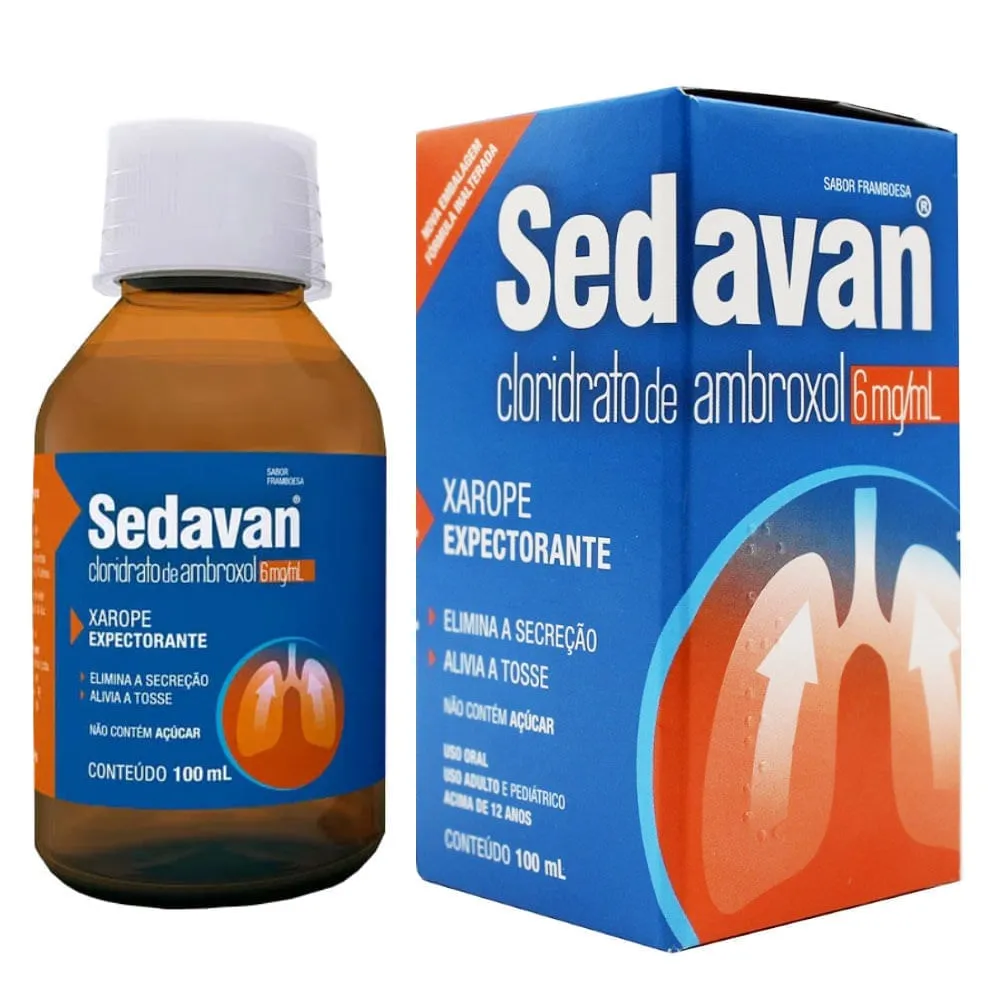 Sedavan Xarope Expectorante Adulto Framboesa 6mg/ml 100ml