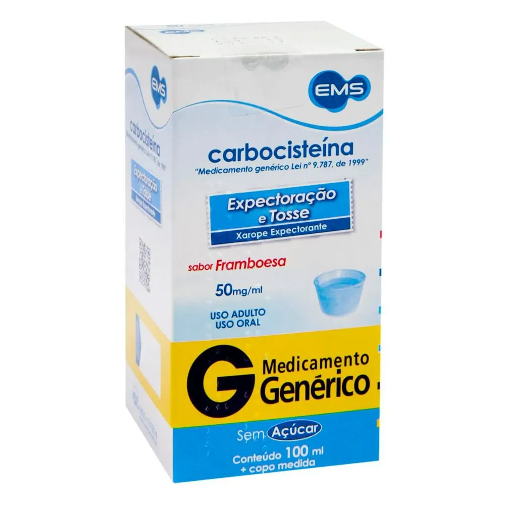 Carbocisteína 20mg Xarope Pediátrico 100ml Generico Ems
