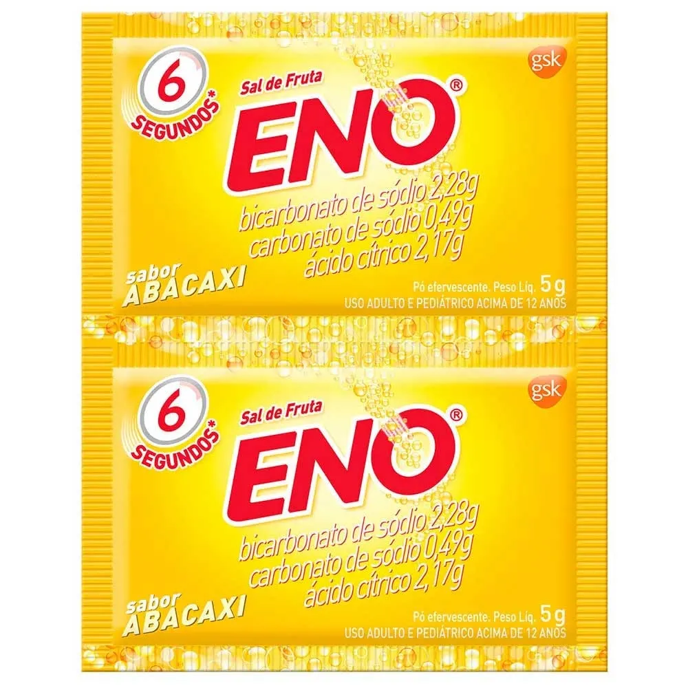 Sal de Fruta Eno Efervescente Abacaxi 2 sachês de 5g