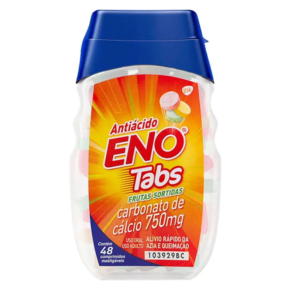 Sal de Fruta Eno Gsk Tabs| Com 48 Comprimidos Mastigável