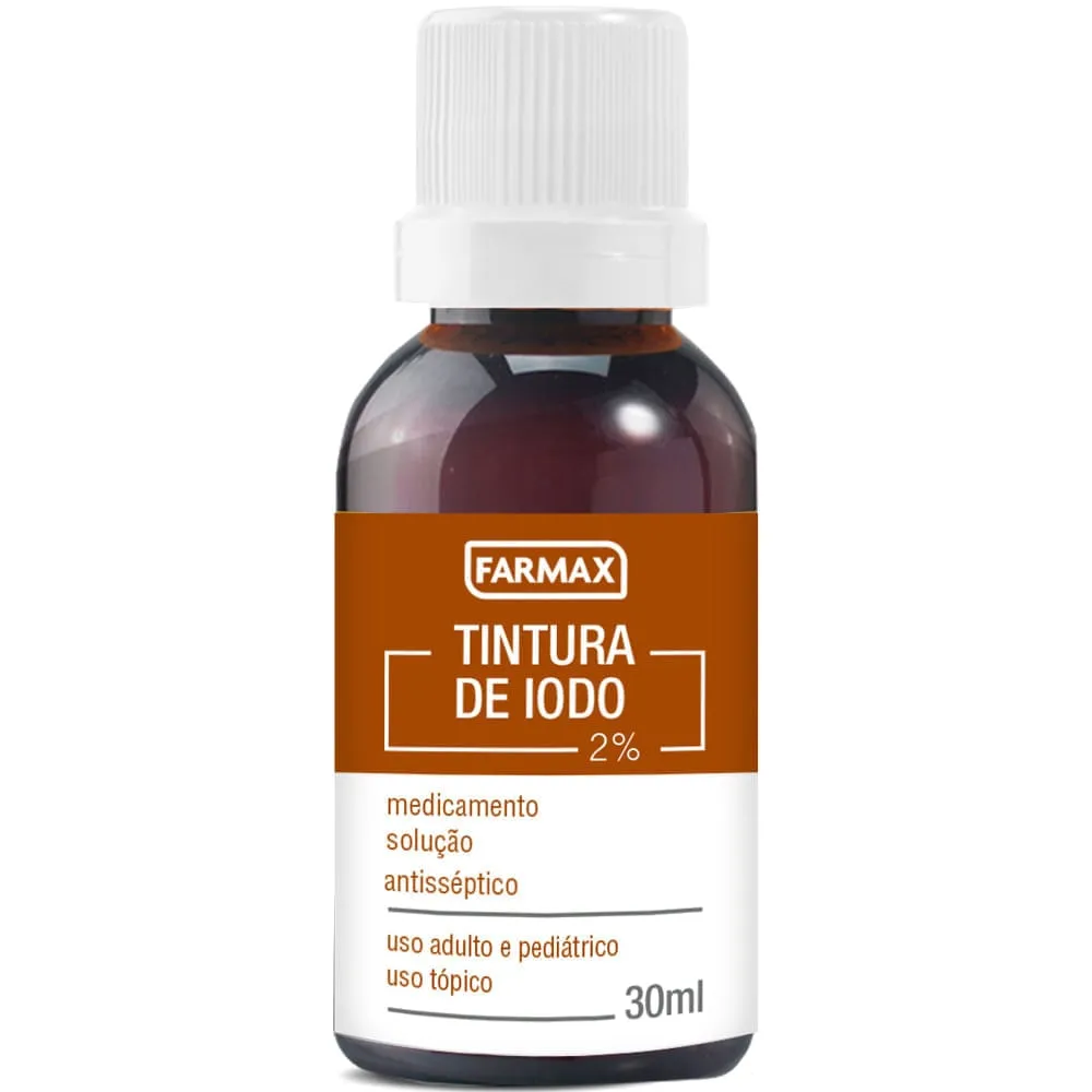 Tintura de Iodo Antisséptico 2% Farmax 30ml