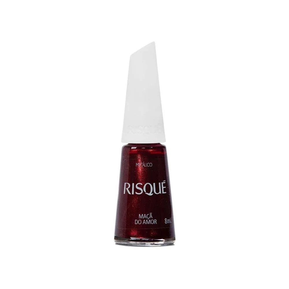 Esmalte Risqué Vermelhos Metálicos Maçã do Amor 8ml