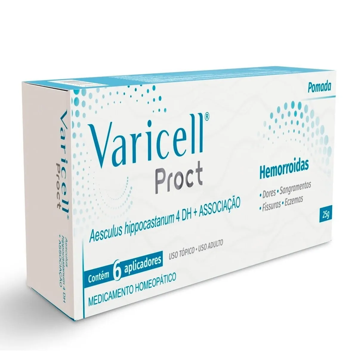 Pomada Varicell Proct Aesculus Hippocastanum 4dh + associação 25g