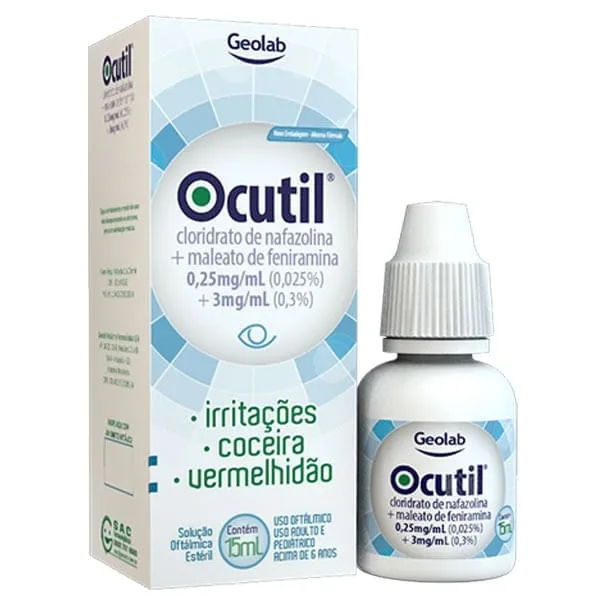 Ocutil Solução Oftálmica Colírio 0,25mg/3mg/ml 15ml