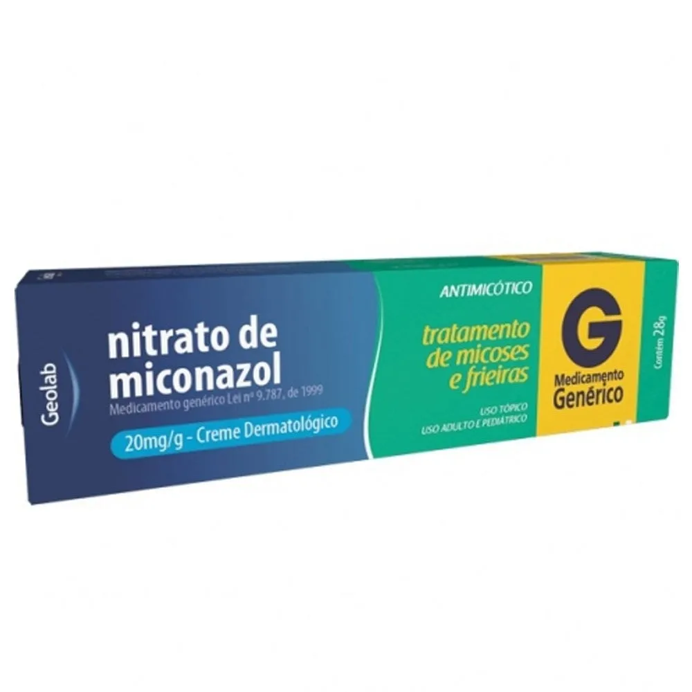 Miconazol Creme Dermatológico 20mg/g 28g Genérico Geolab