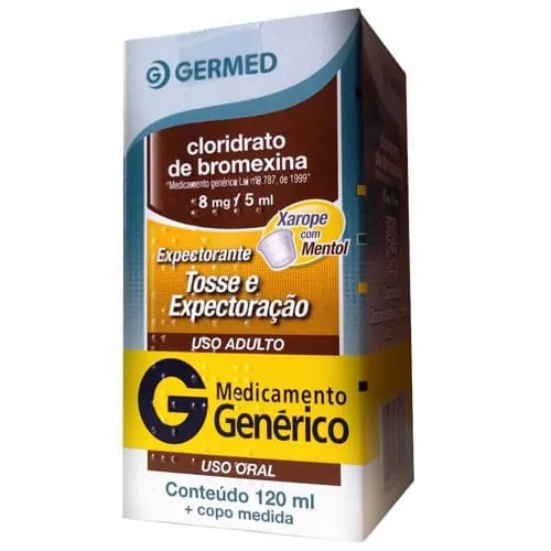 Bromexina Xarope Expectorante Adulto Sabor Mentol 8mg/5ml 120ml Genérico Germed