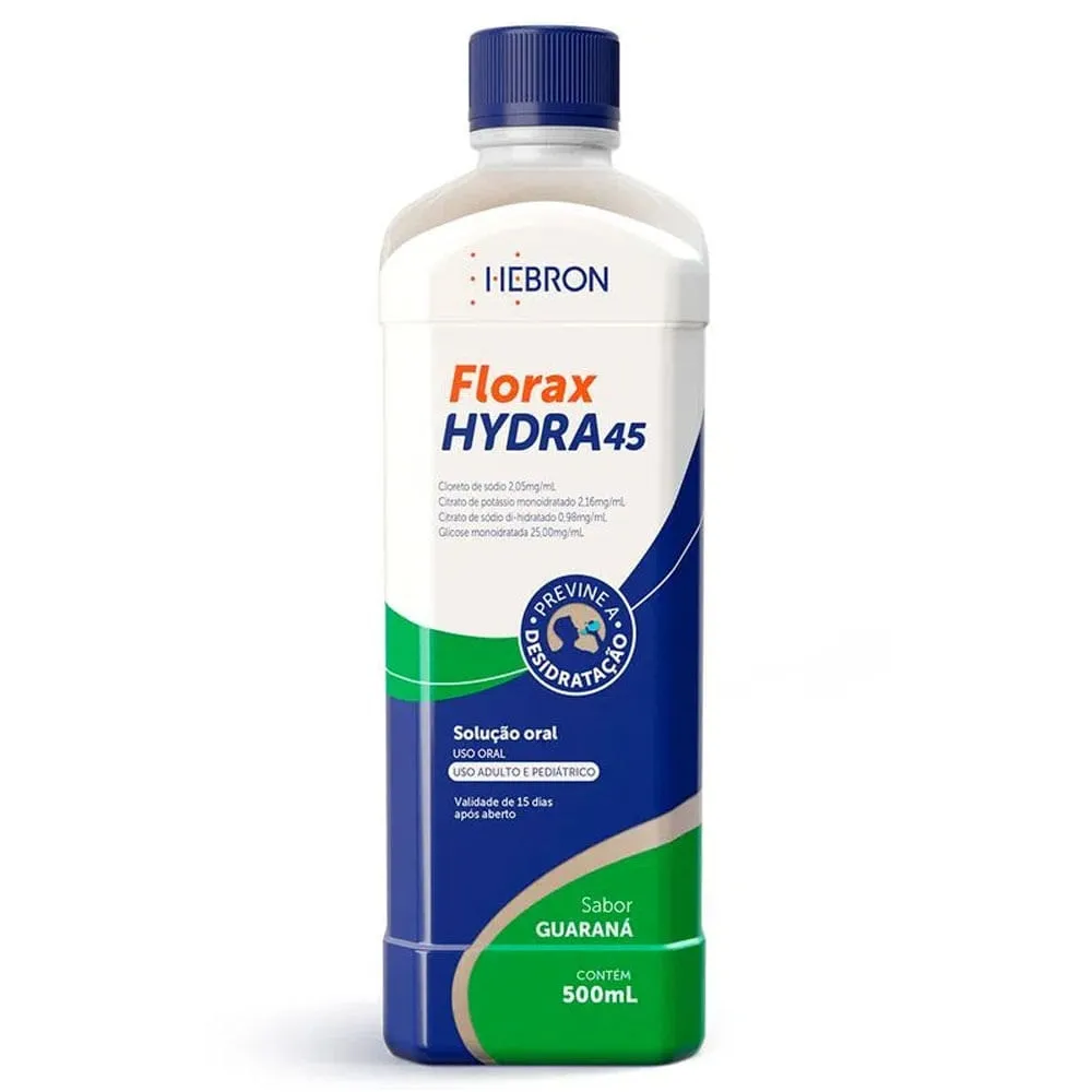Soro de Reidratação Florax Hydra45 Sol Oral Guaraná 500ml