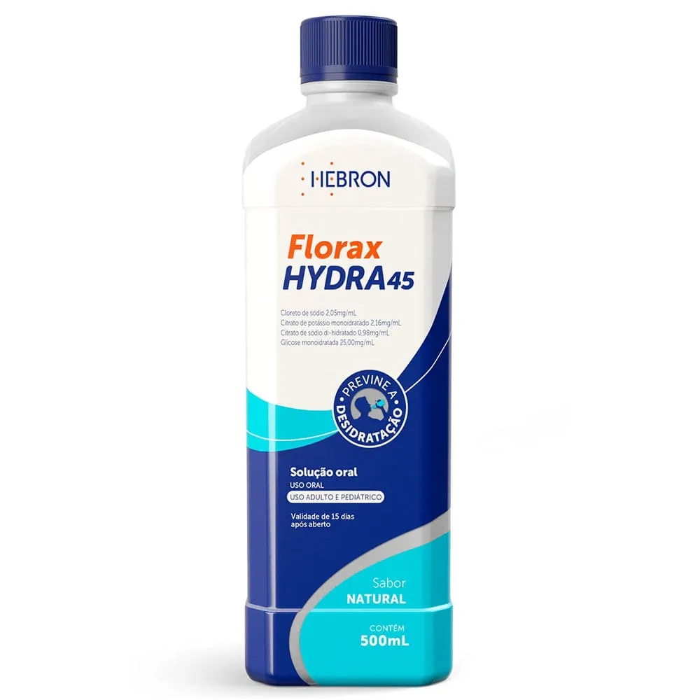 Soro de Reidratação Florax Hydra45 Sol Oral Natural 500ml