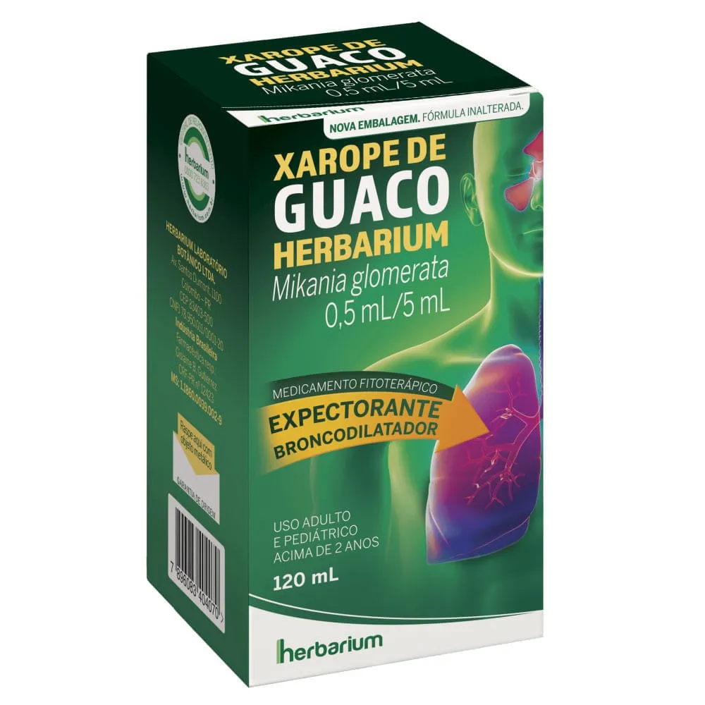 Xarope de Guaco Expectorante Herbarium 0,5mg/5ml 120ml