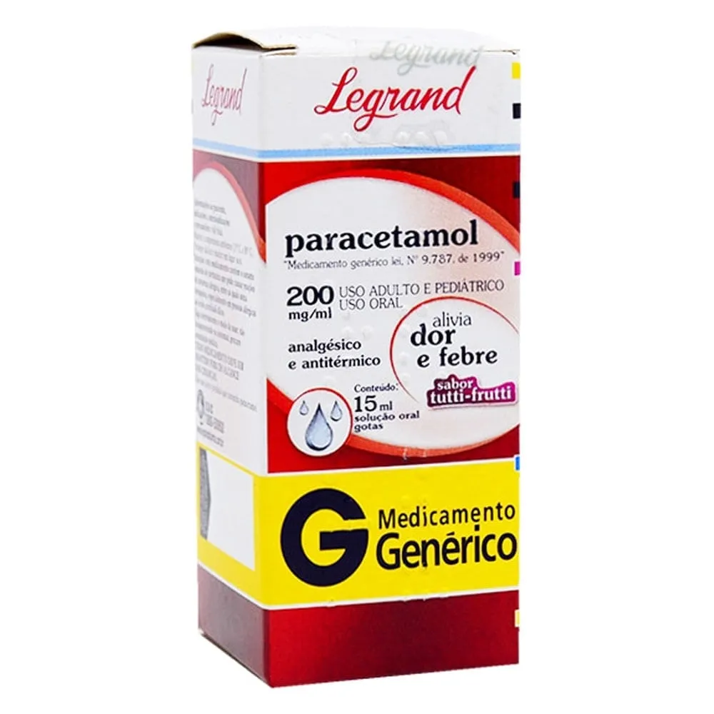 Paracetamol Gotas 200mg/ml 15ml Genérico Legrand
