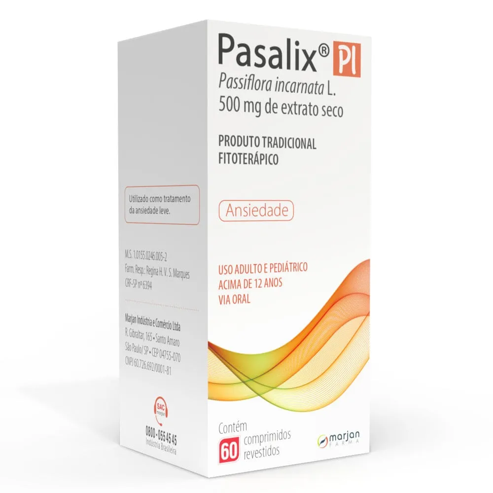 Pasalix PI 500mg 60 Comprimidos