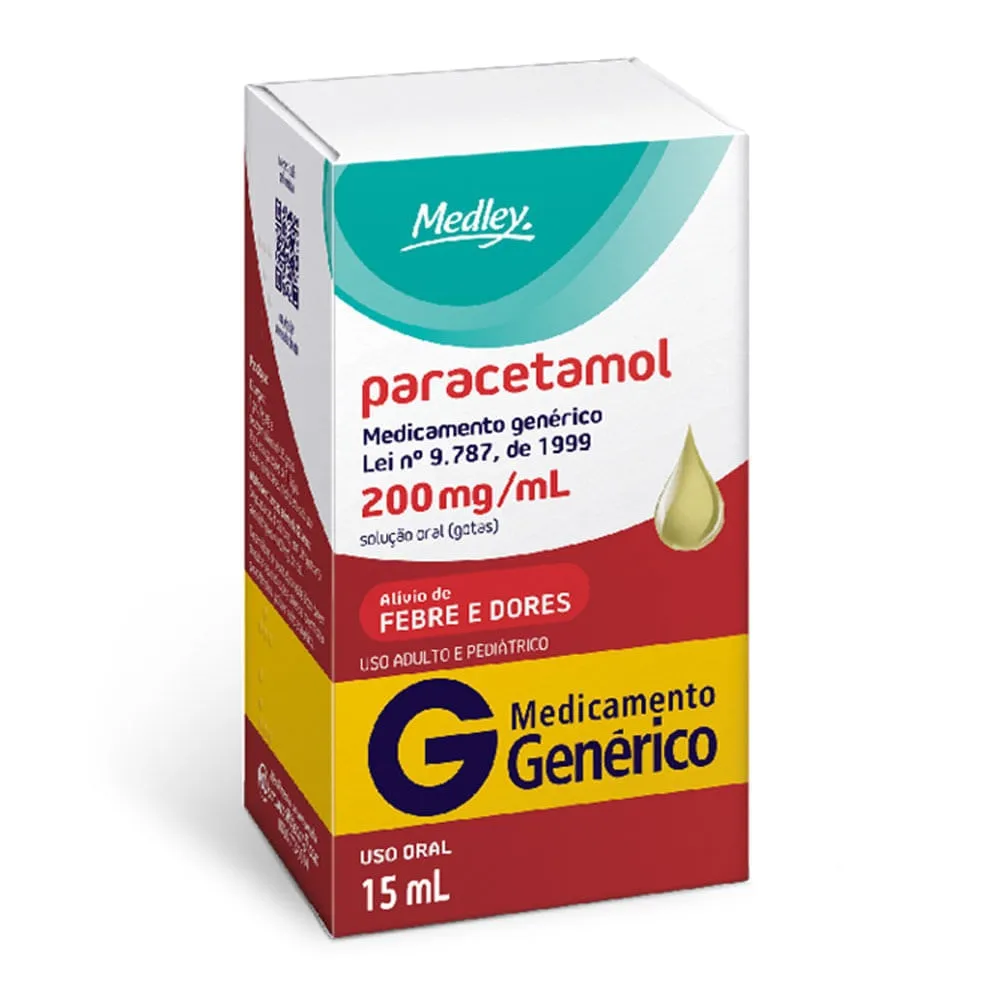 Paracetamol Gotas 200mg/ml 15ml Genérico Medley