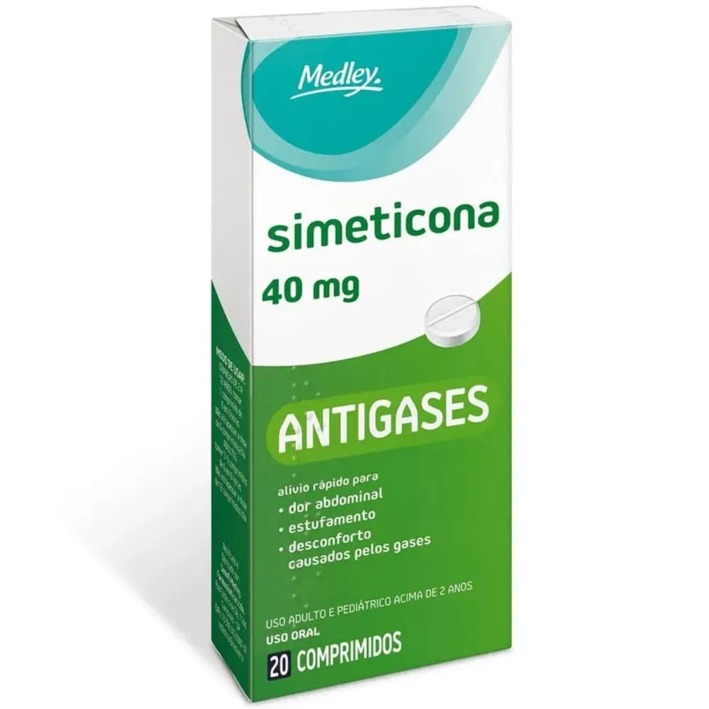 Simeticona 40mg 20 Comprimidos Genérico Medley