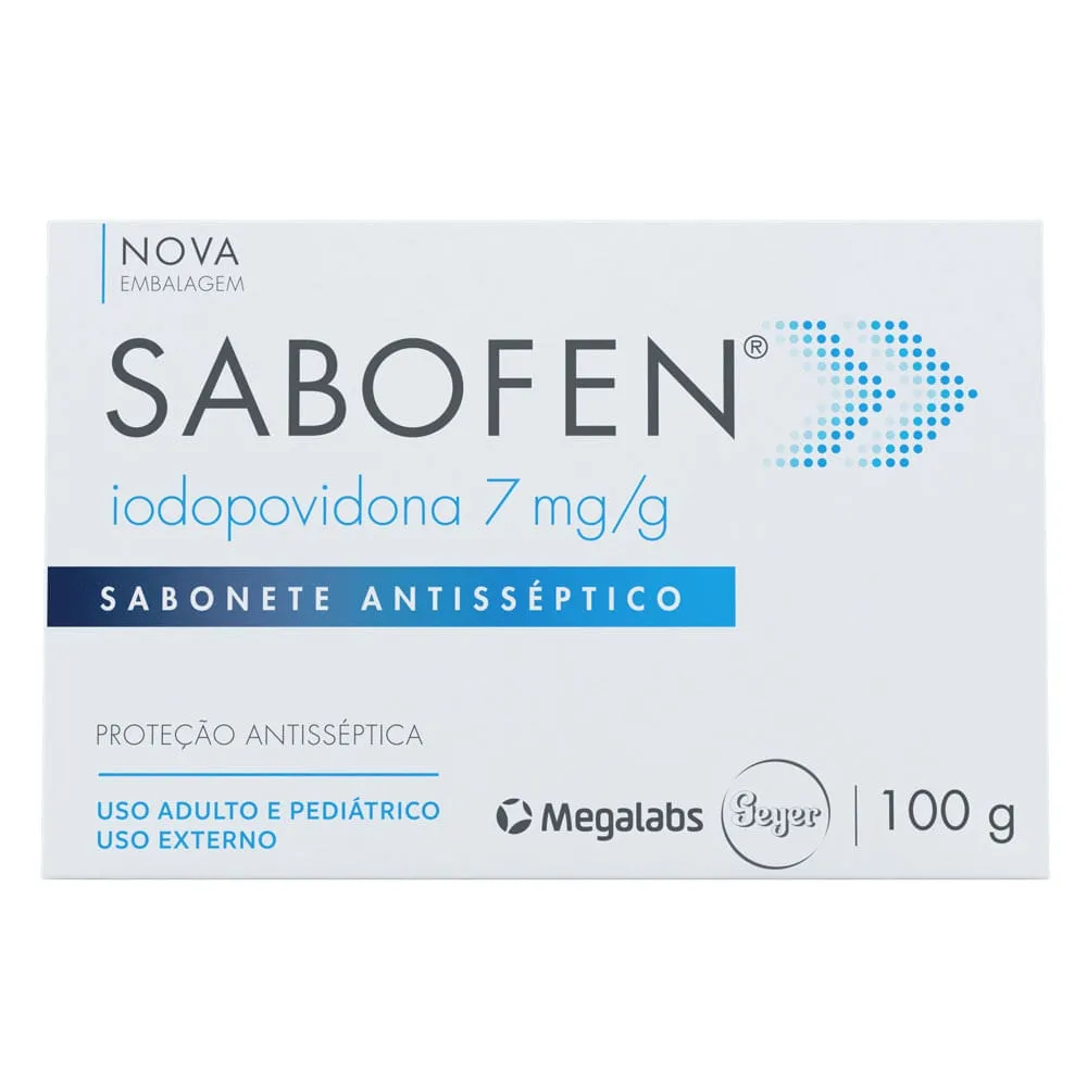 Sabofen Sabonete Antisséptico Corporal 7mg/g 100g