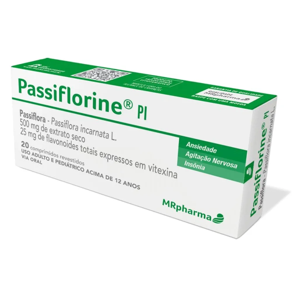 Passiflorine PI 500mg 20 Comprimidos