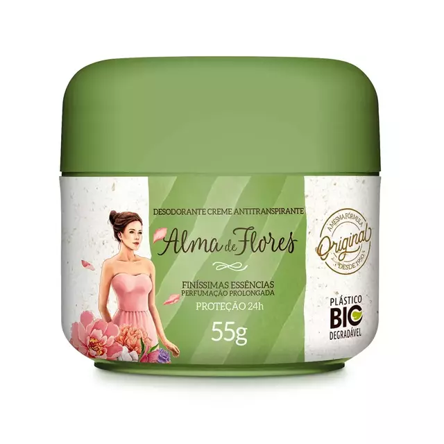 Desodorante Creme Alma de Flores Clássico