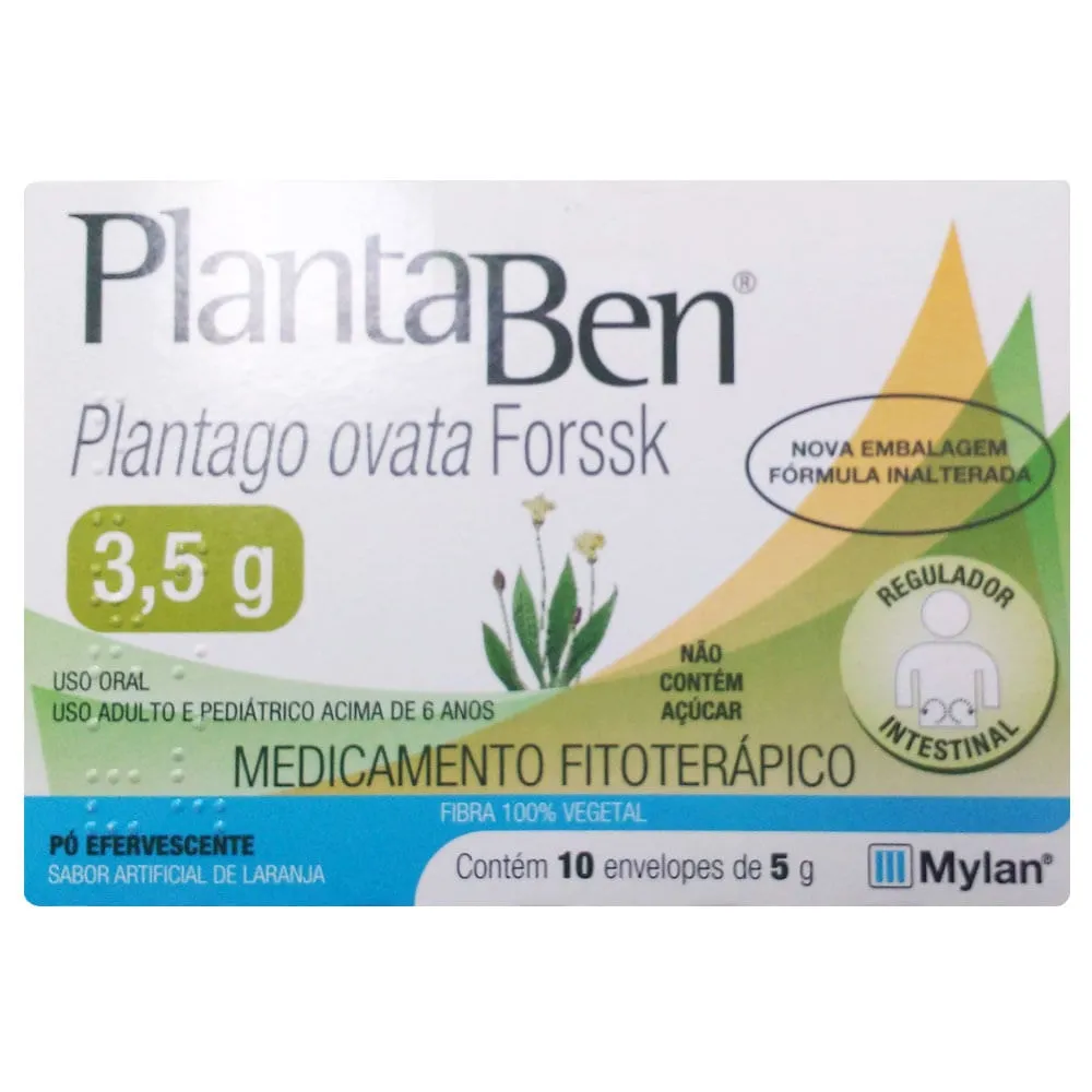 Plantaben Pó Sabor Laranja 3,5g 10 envelopes 5g cada