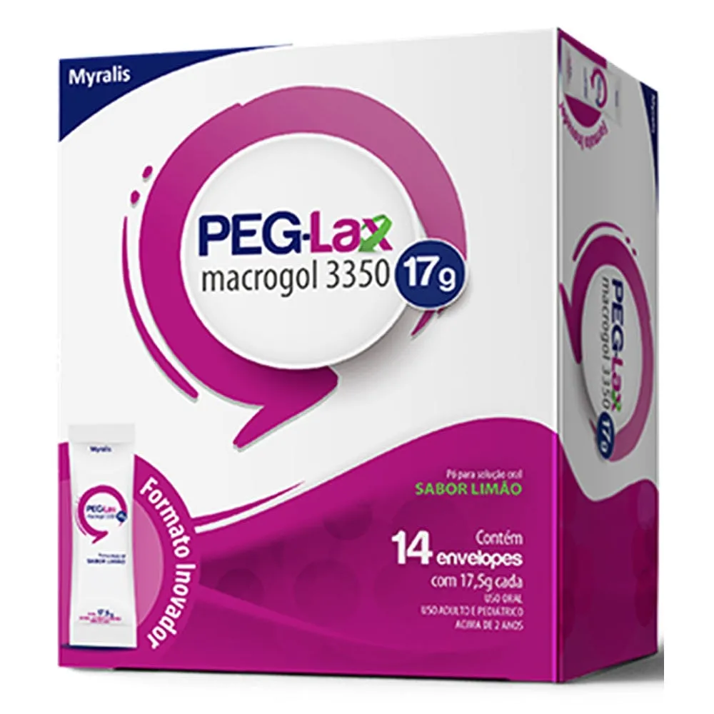 Peg-Lax Pó Para Solução Oral Limão 17,5g C/14 Envelopes