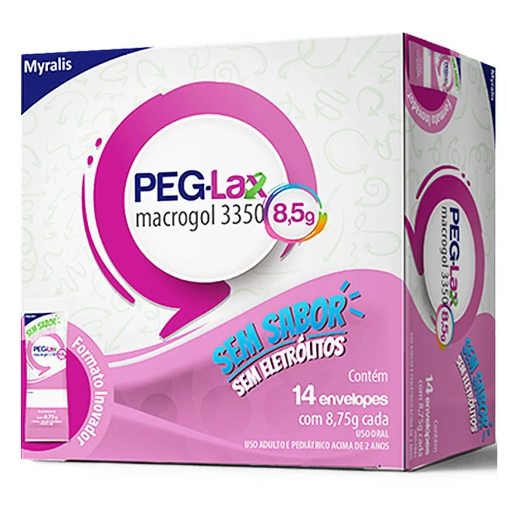 Peg-Lax Pó Para Solução Oral Sem Sabor 8,5g C/14 Envelopes