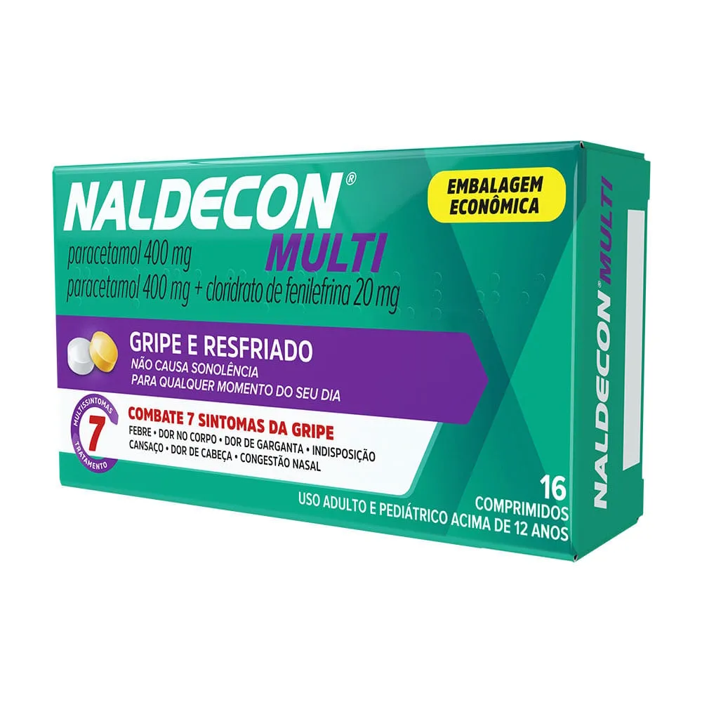 Naldecon Multi Antigripal Caixa 16 Comprimidos
