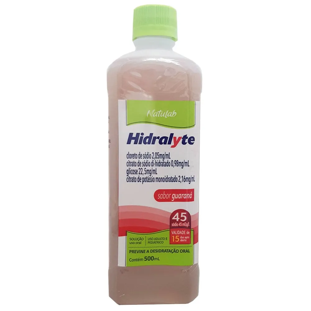 Soro de Reidratação Hidralyte 45 Sabor Guaraná 500ml