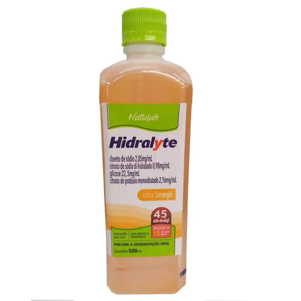 Soro de Reidratação Hidralyte 45 Sabor Laranja 500ml