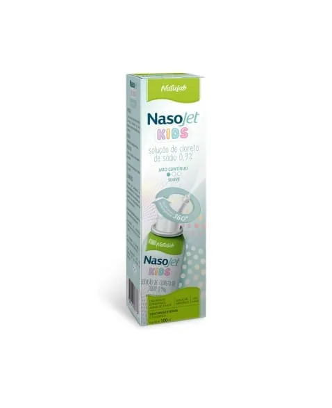 Nasojet Kids aerossol 9mg jato contínuo suave 100ml Natulab