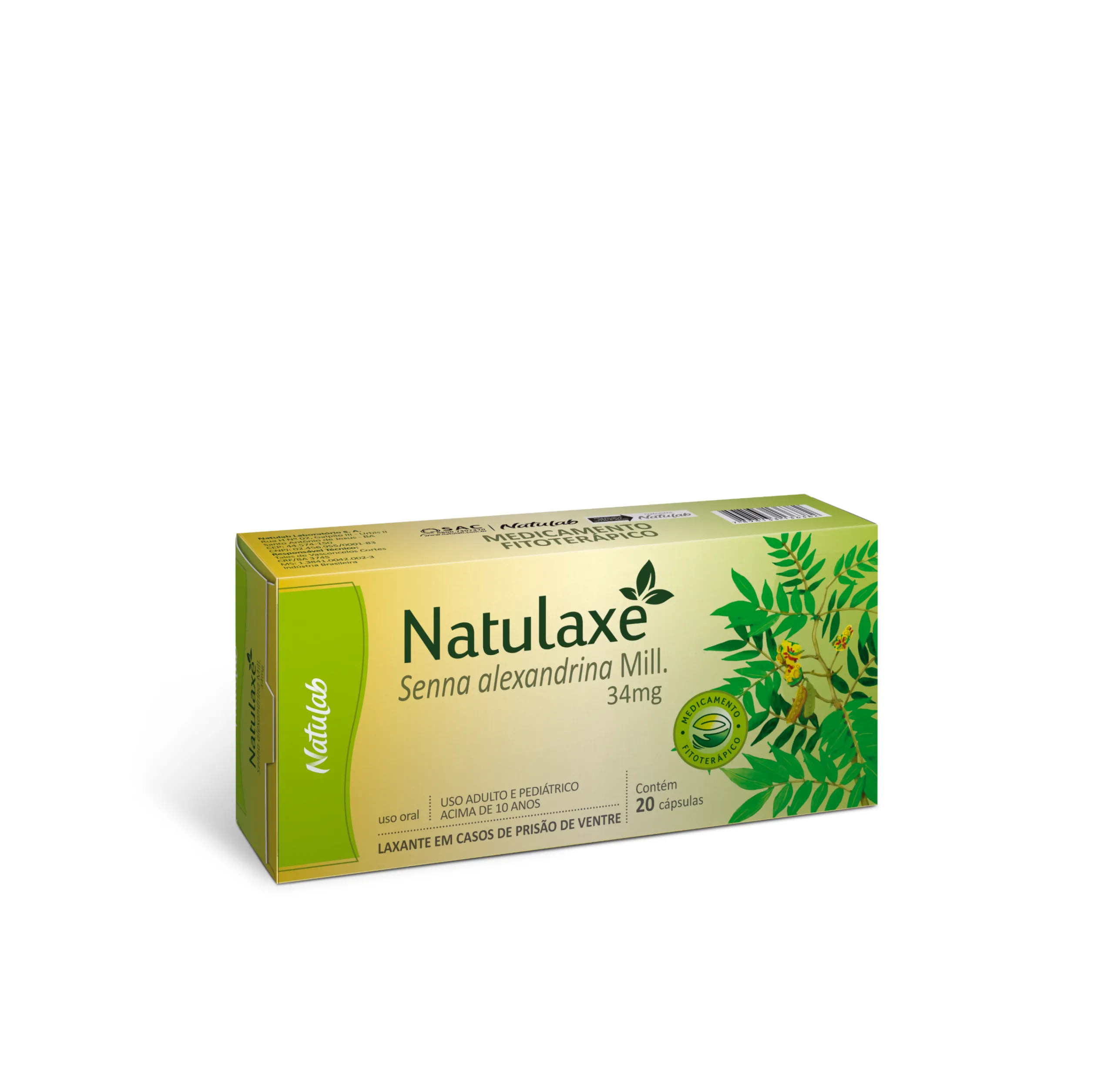 Natulaxe 34mg 20 Cápsulas
