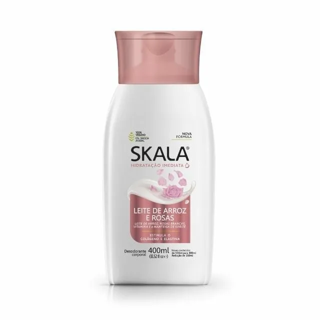 Hidratante Skala 400ml Leite Arroz E Rosas