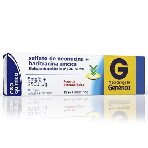 Neomicina+Bacitracina Pomada 15g Genérico Neo Química