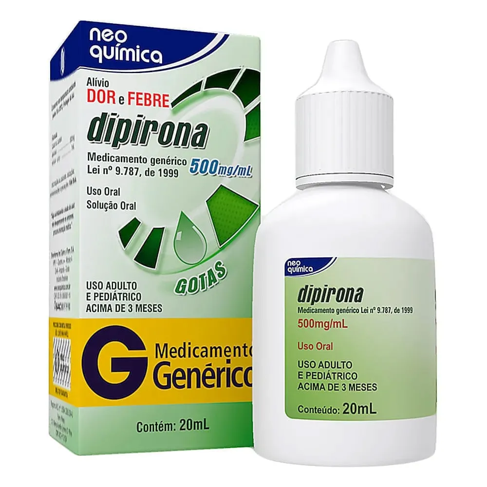 Dipirona 500mg/ml Gotas 20ml