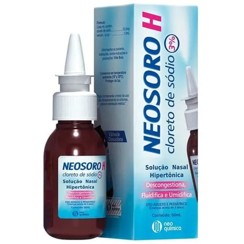 Neosoro H Solução Nasal 3% 60ml