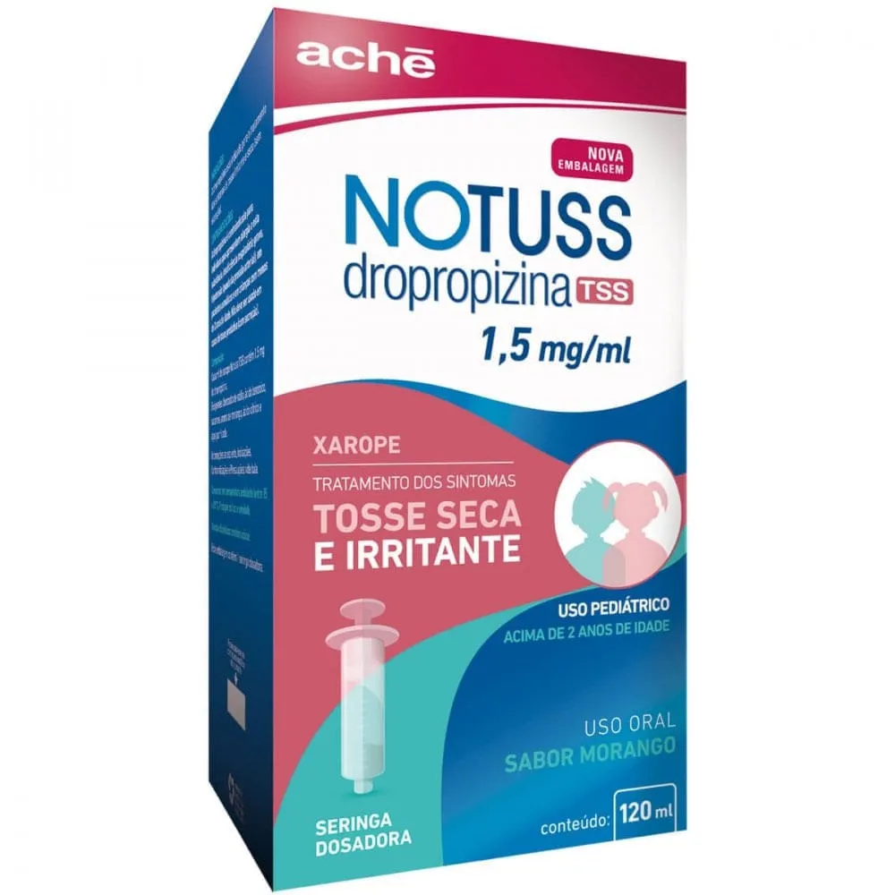 Notuss TSS Aché Xarope para Tosse Pediátrico 1,5mg/mL 120mL