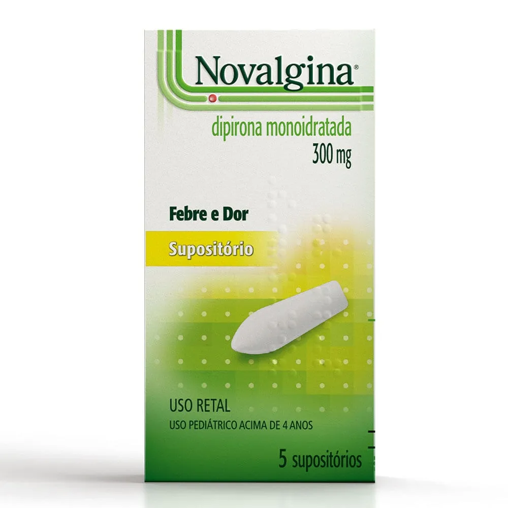Novalgina 300mg 5 Supositórios